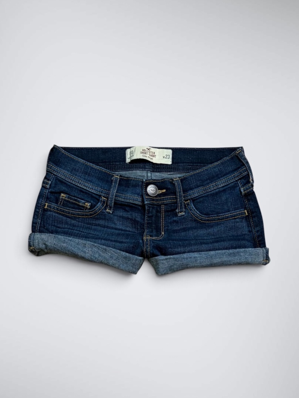 Early 2000s Hollister Ultra Low Rise Micro Denim Shorts